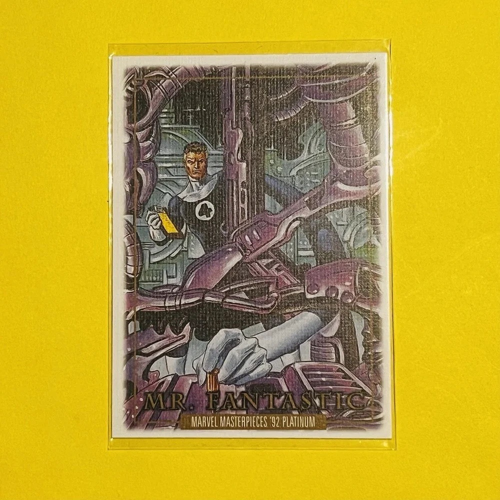 2024 Upper Deck Marvel Masterpieces '92 Platinum‎ Mr. Fantastic Canvas #59 Card